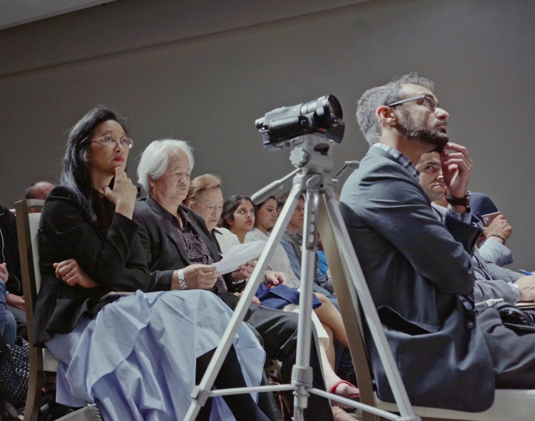I'd Rather Be Dead Than Silent, new documentary film Audience members watching a screening of I'd Rather Be Dead Than Silent, new documentary film